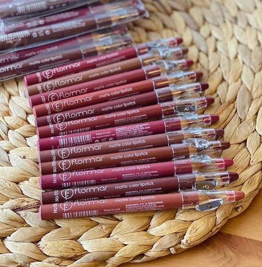 Flormar Matte Lip Pencils (Pack of 12)