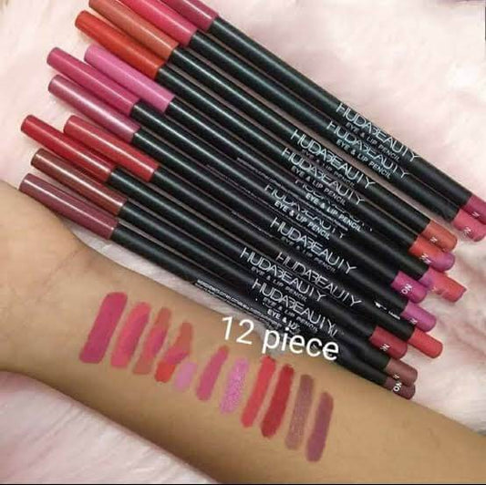 Huda Beauty Long Lip Pencils (Pack of 12)